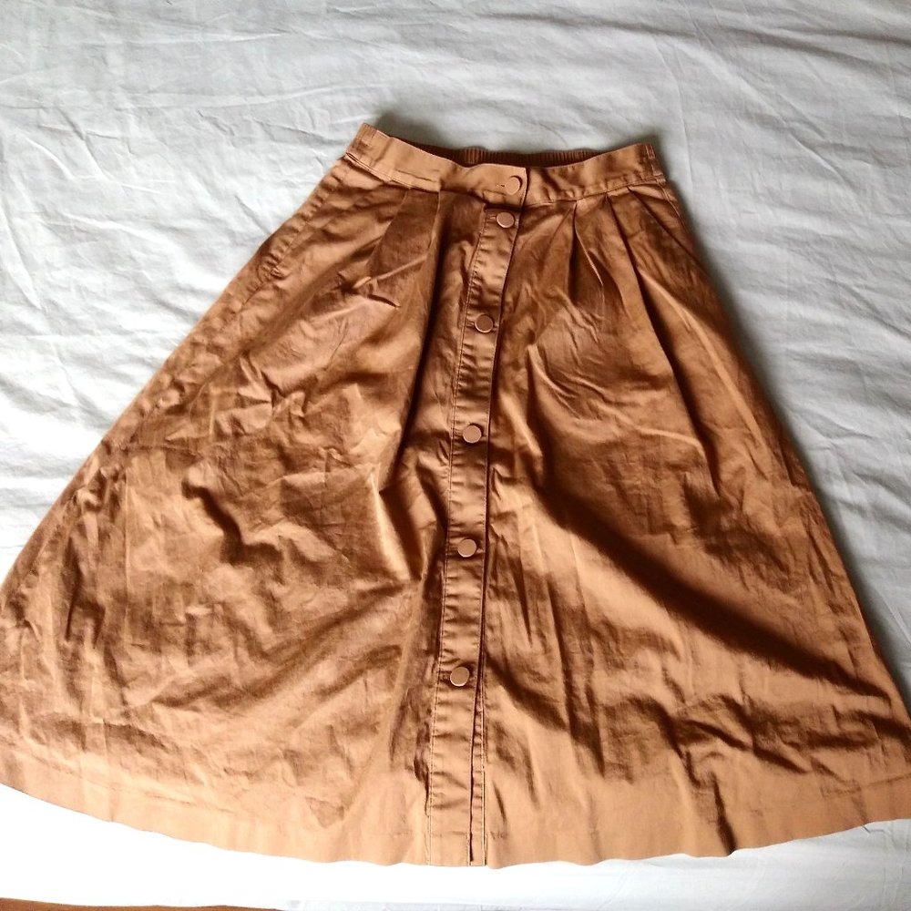 Brown Midi Skirt